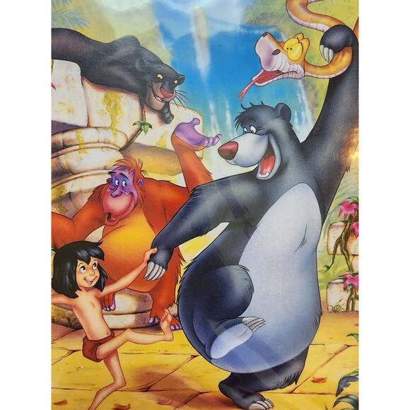 The Jungle Book Vintage Rare Black Diamond Classic Walt Disney VHS Spring Lead - Picture 3 of 16
